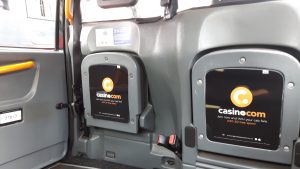 Mansion Casino Taxi Advertising Campaign London Supersides Tip Seats