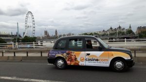 Mansion Casino Taxi Advertising in London