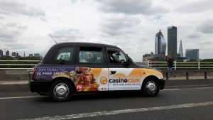 Mansion Casino Taxi Campaign by Sherbet London
