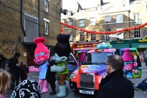 People Enjoying Sherbet London Taxi Campaign