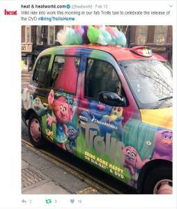 Sherbet London Taxi Advertising