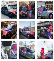 Sherbet London Taxi Campaign Photos