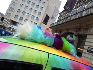 Taxi Advertising for Trolls Dvd Release