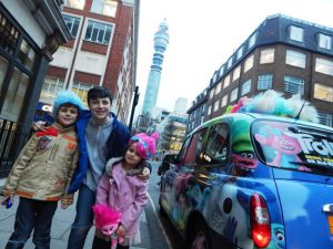 Children Near Sherbet Taxi