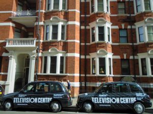 Television Centre White City London Sherbet Media Taxi Advertising OOH