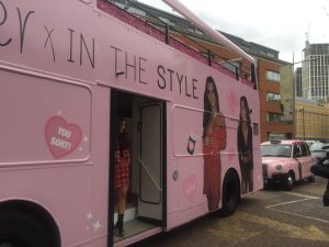 Dani Dyer In The Style Pink Taxi London Dani On Tour Sherbet Media OOH PR