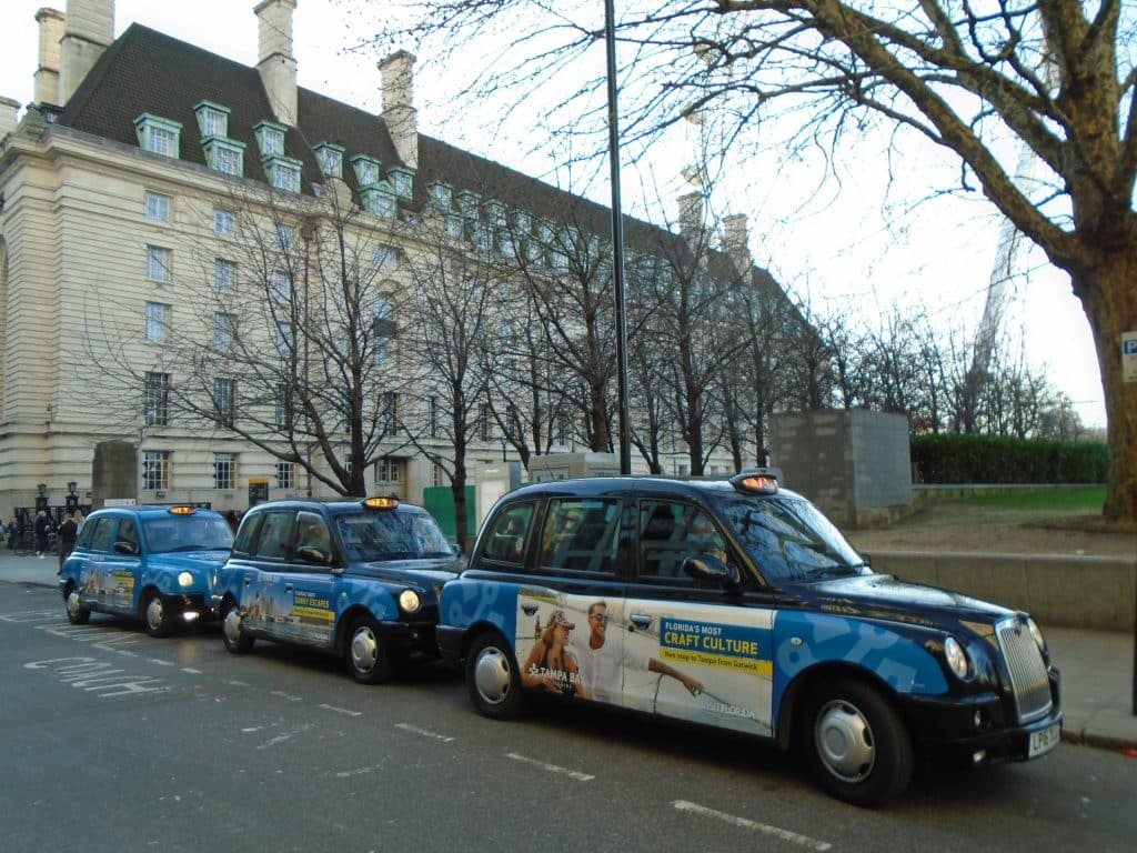 Bringing Florida’s Sunshine With Tampa Bay and Bradenton - Sherbet London Taxi Campaign