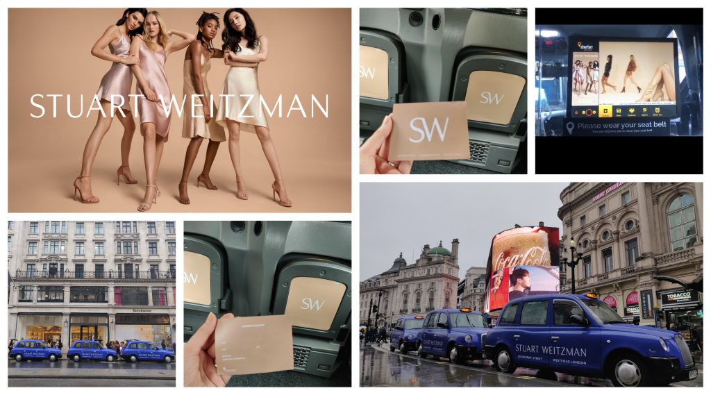 Stuart Weitzman Kendall Jenner Taxi Advertising Sherbet London