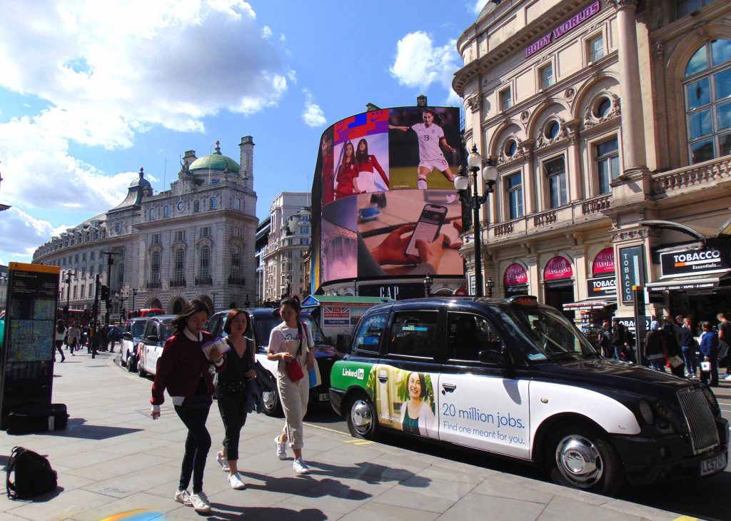 Sherbet Media LinkedIn Taxi Advertising Campaign London