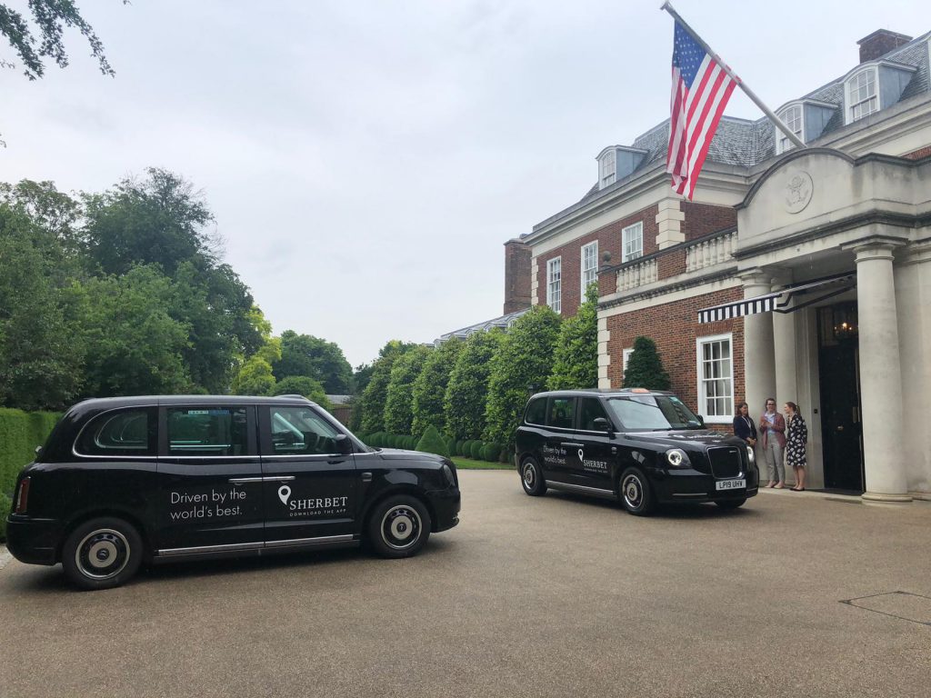 Sherbet Ride US Embassy Electric Taxis