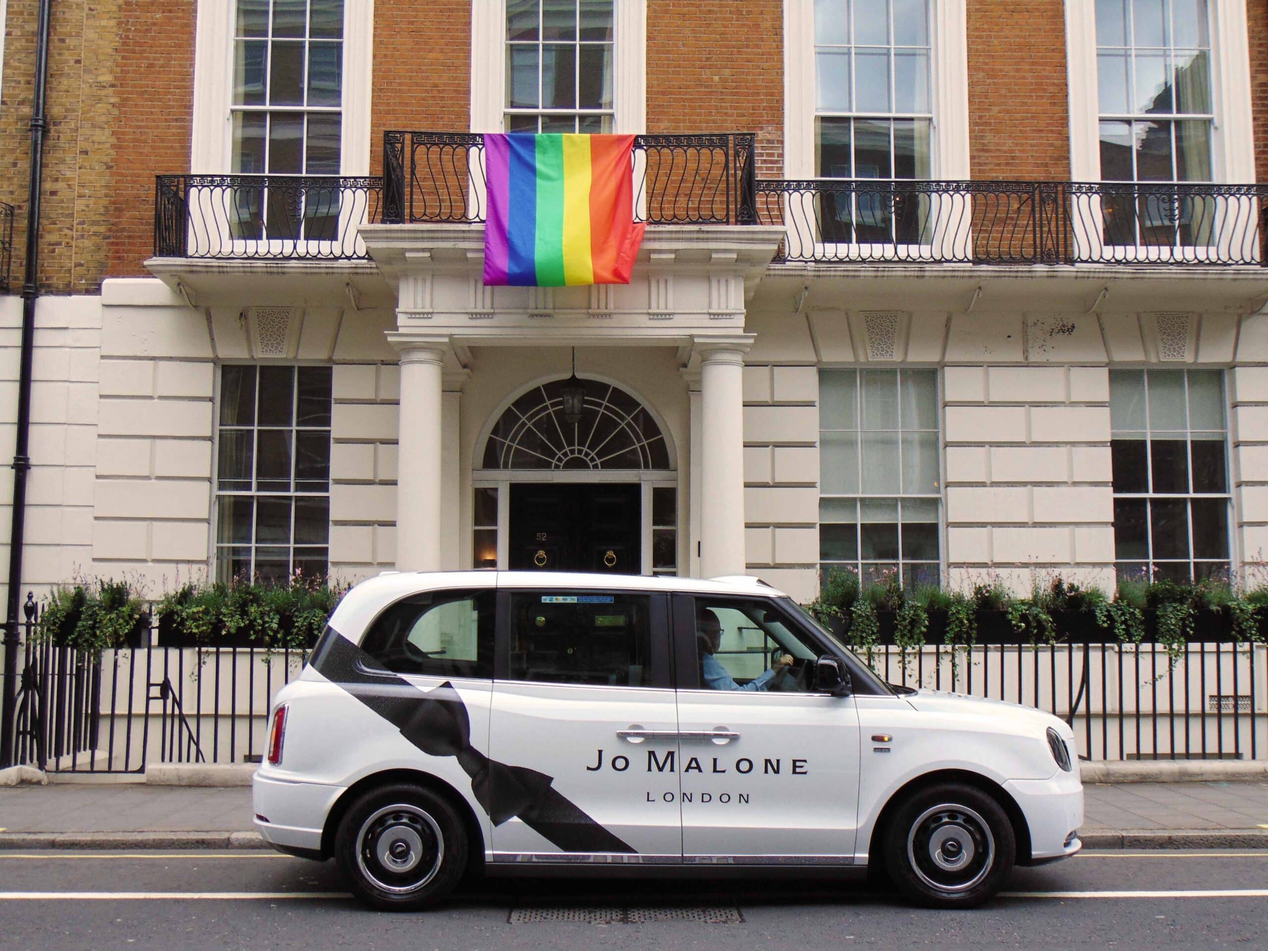 Jo Malone Electric Taxi for John Boyega Sherbet London