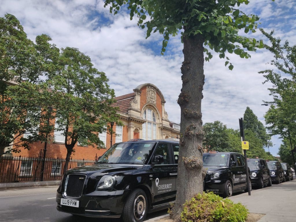 Sherbet Ride Electric Taxis Sunbeam Studios London