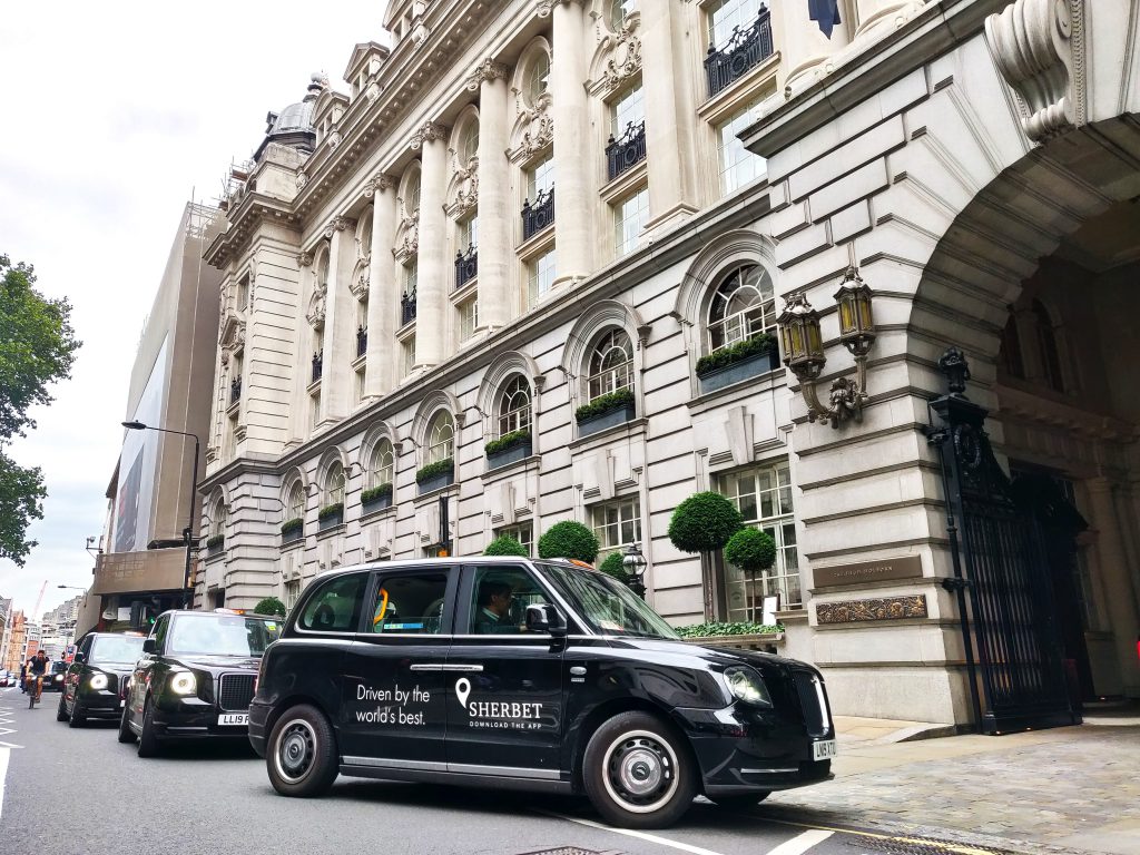 Sherbet Ride Electric Taxis Rosewood Hotel London