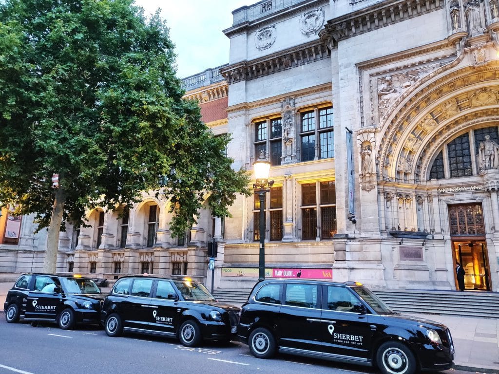 Sherbet Ride Electric Taxis London V&A Museum