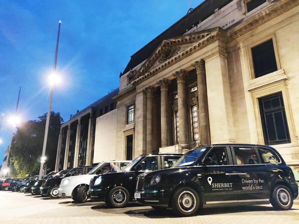 Sherbet Ride Electric Taxis London V&A Museum