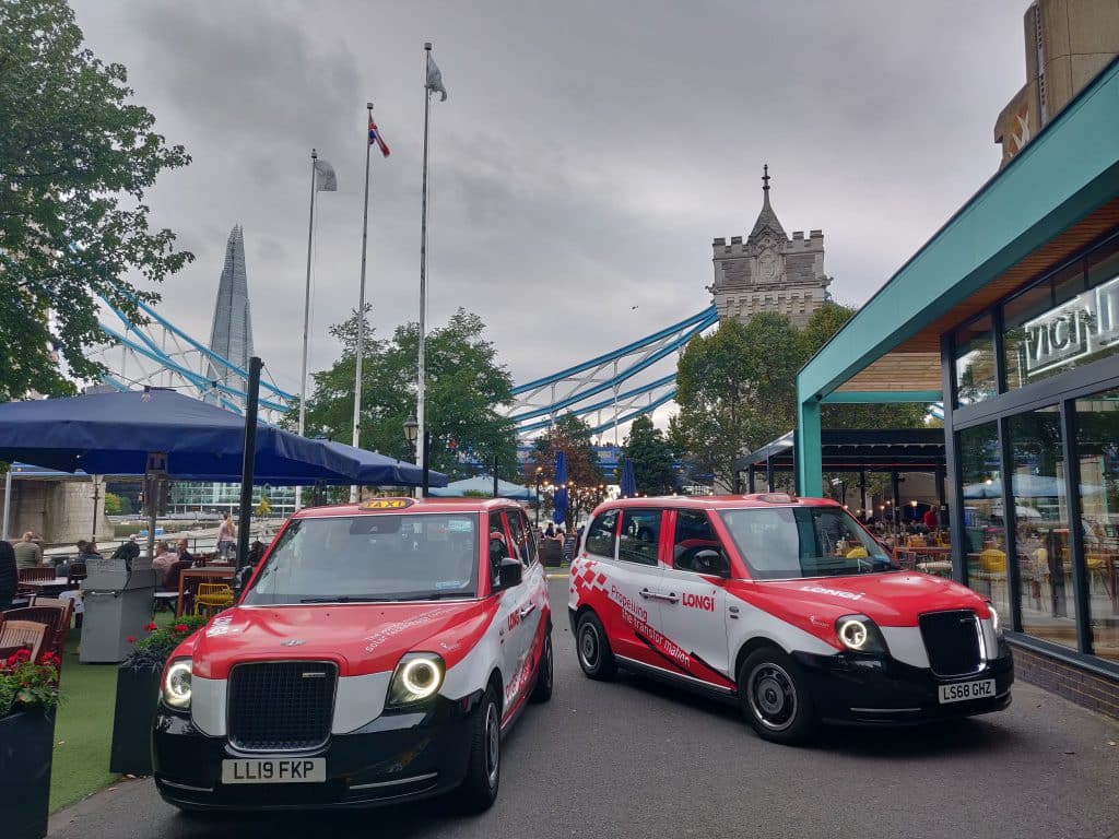 Sherbet Media Longi electric taxis London advertising